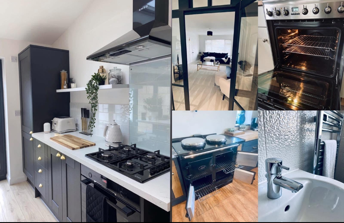 Kitchen and bathroom collage